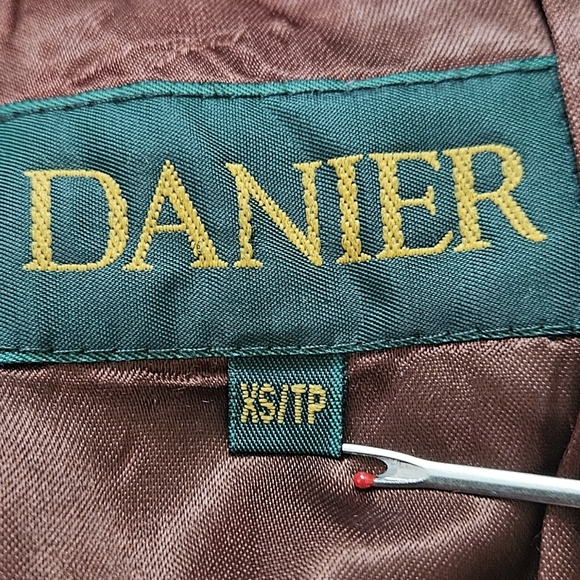 Vintage Danier oversized olive green suede leather anorak jacket - Picture 7 of 9